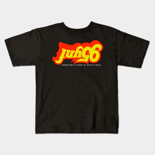 95ynf Upside Down Logo Kids T-Shirt by kevfla